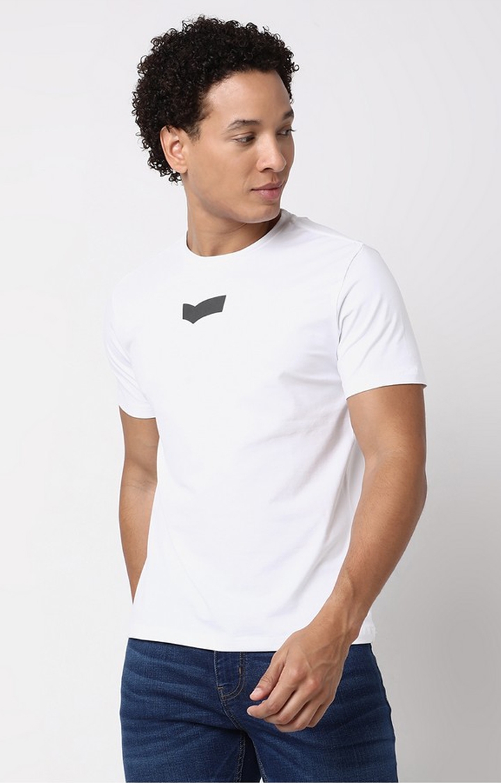 GAS | Boxy Fit Short Sleeve Crew Neck Brand Carrier Cotton Lycra T-Shirt