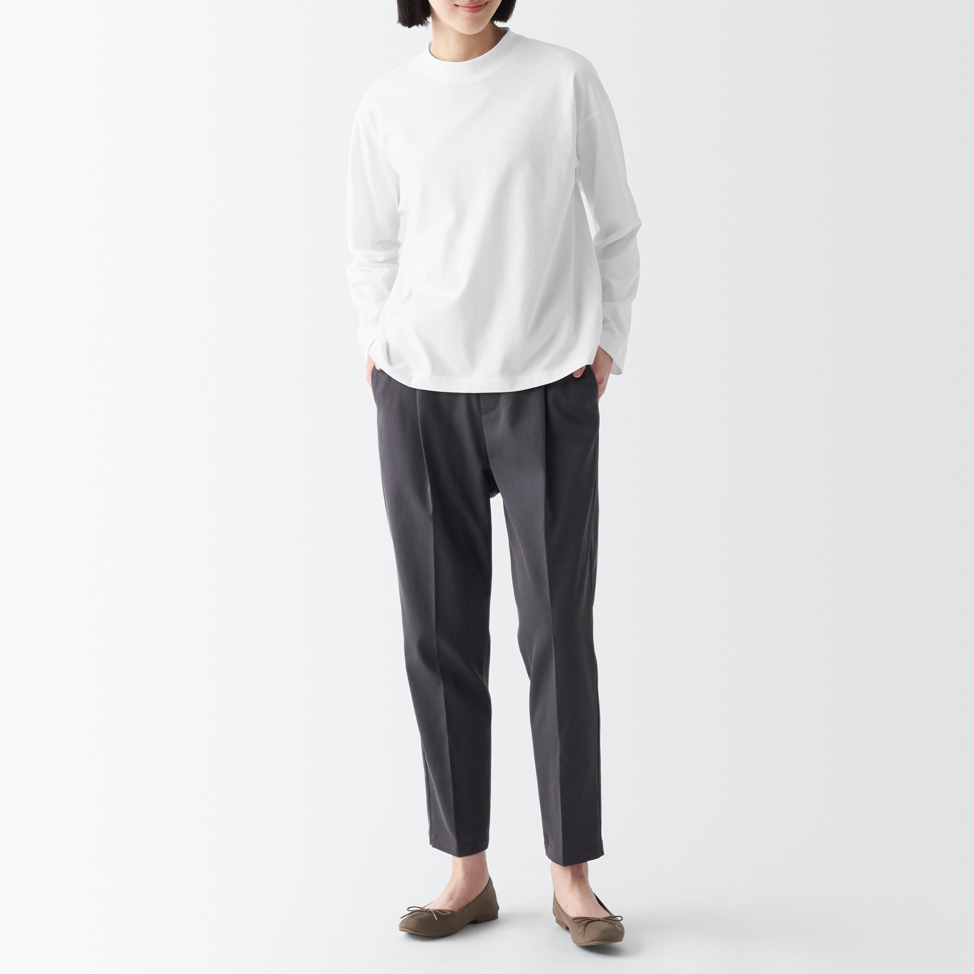 Jersey Crew neck Long Sleeve T-shirt
