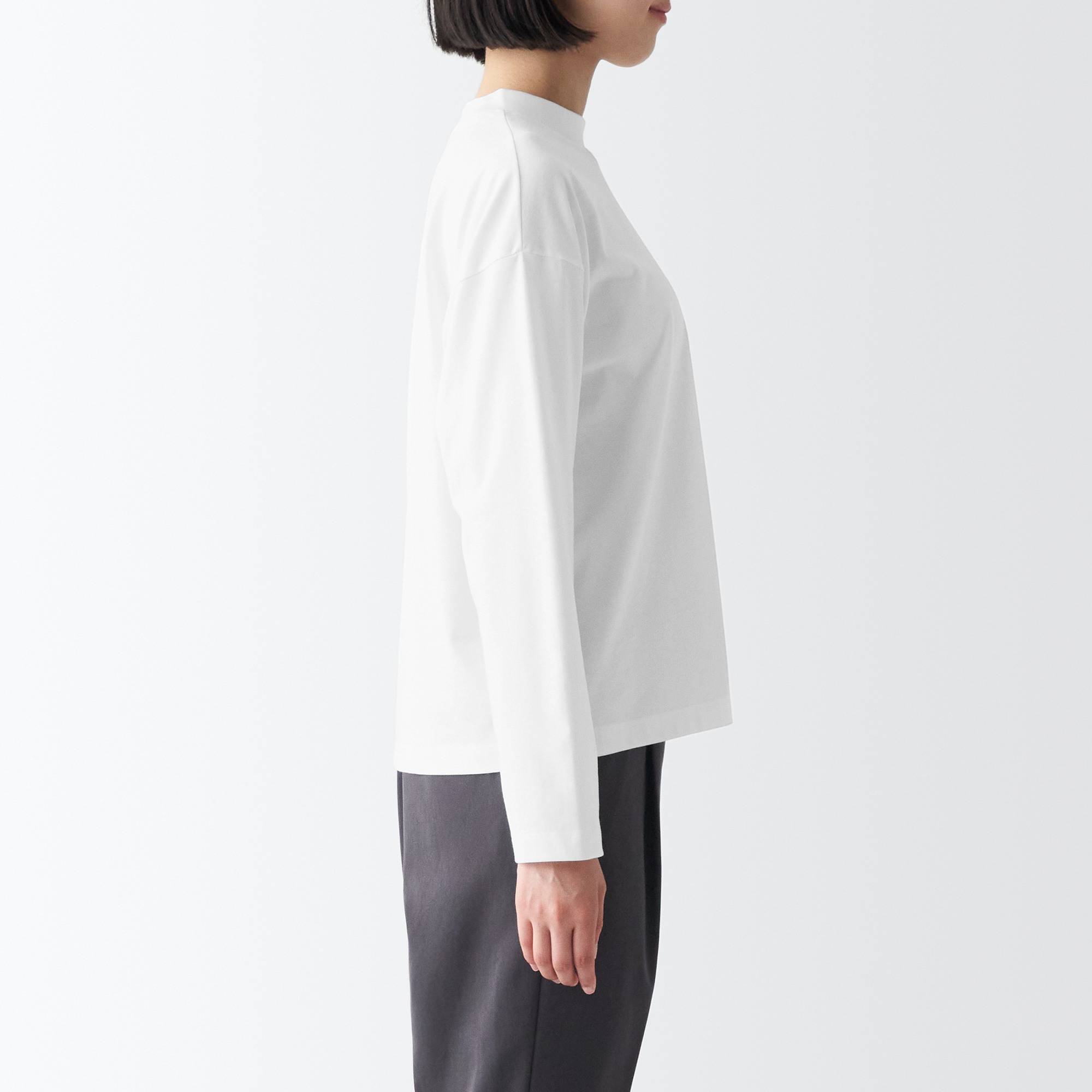 Jersey Crew neck Long Sleeve T-shirt