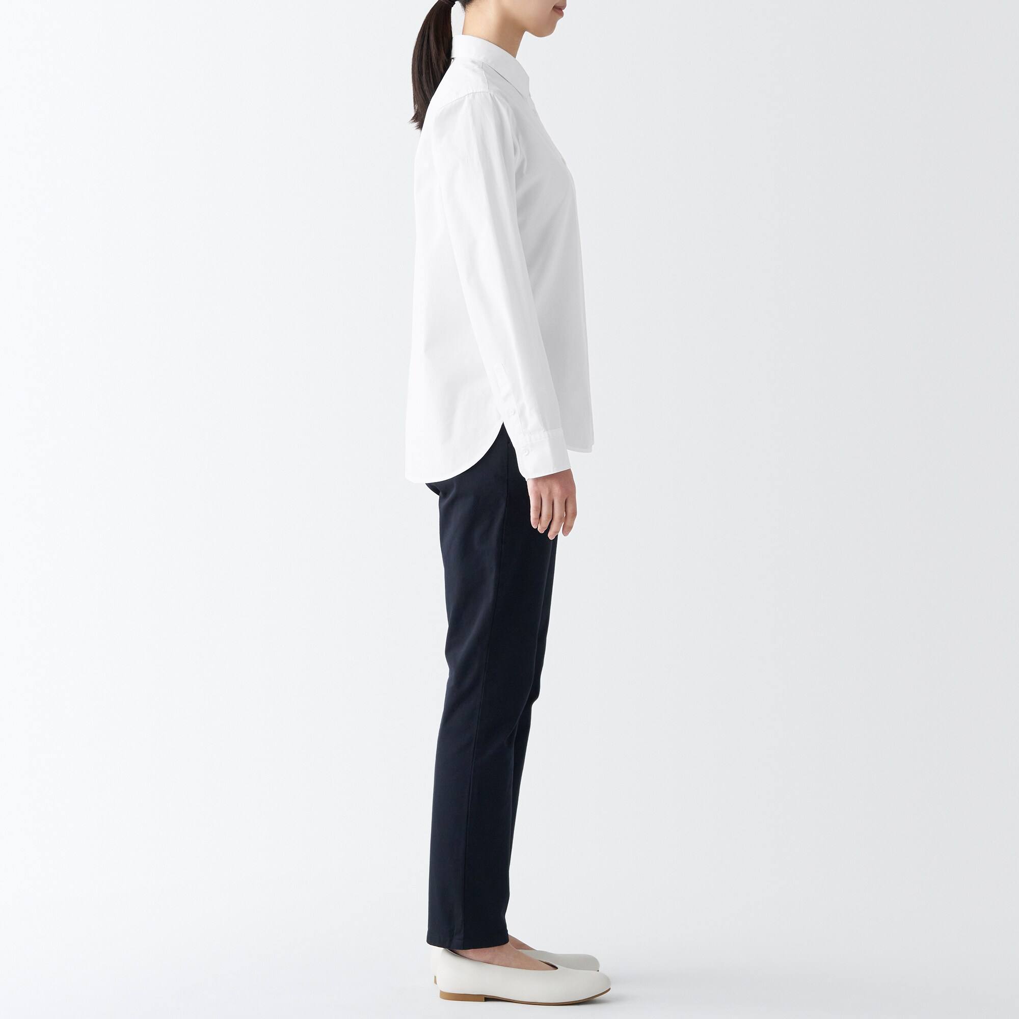Washed broadcloth Regular collar Long Sleeve shirt