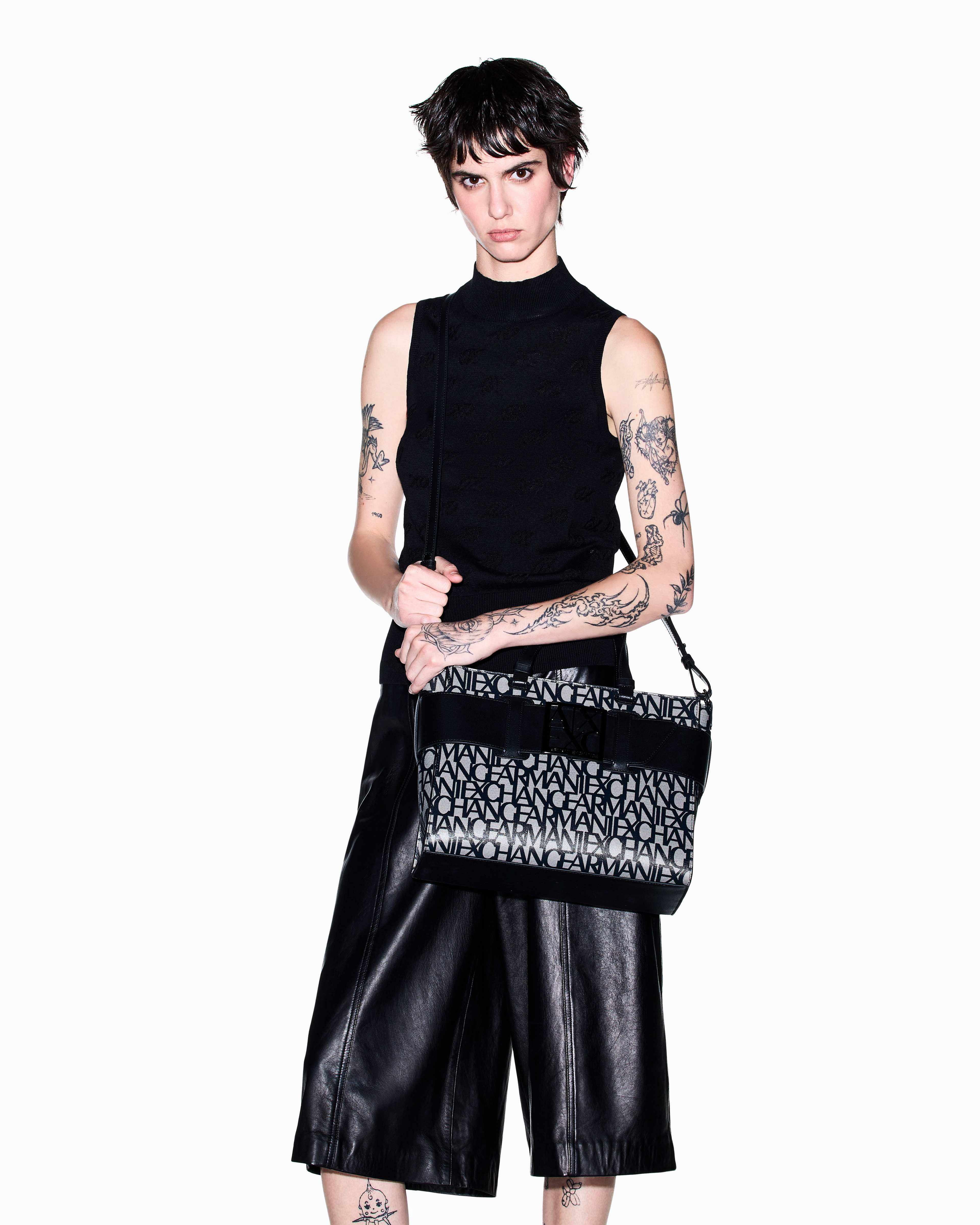 Susy All-Over Logo Print Shopping Bag