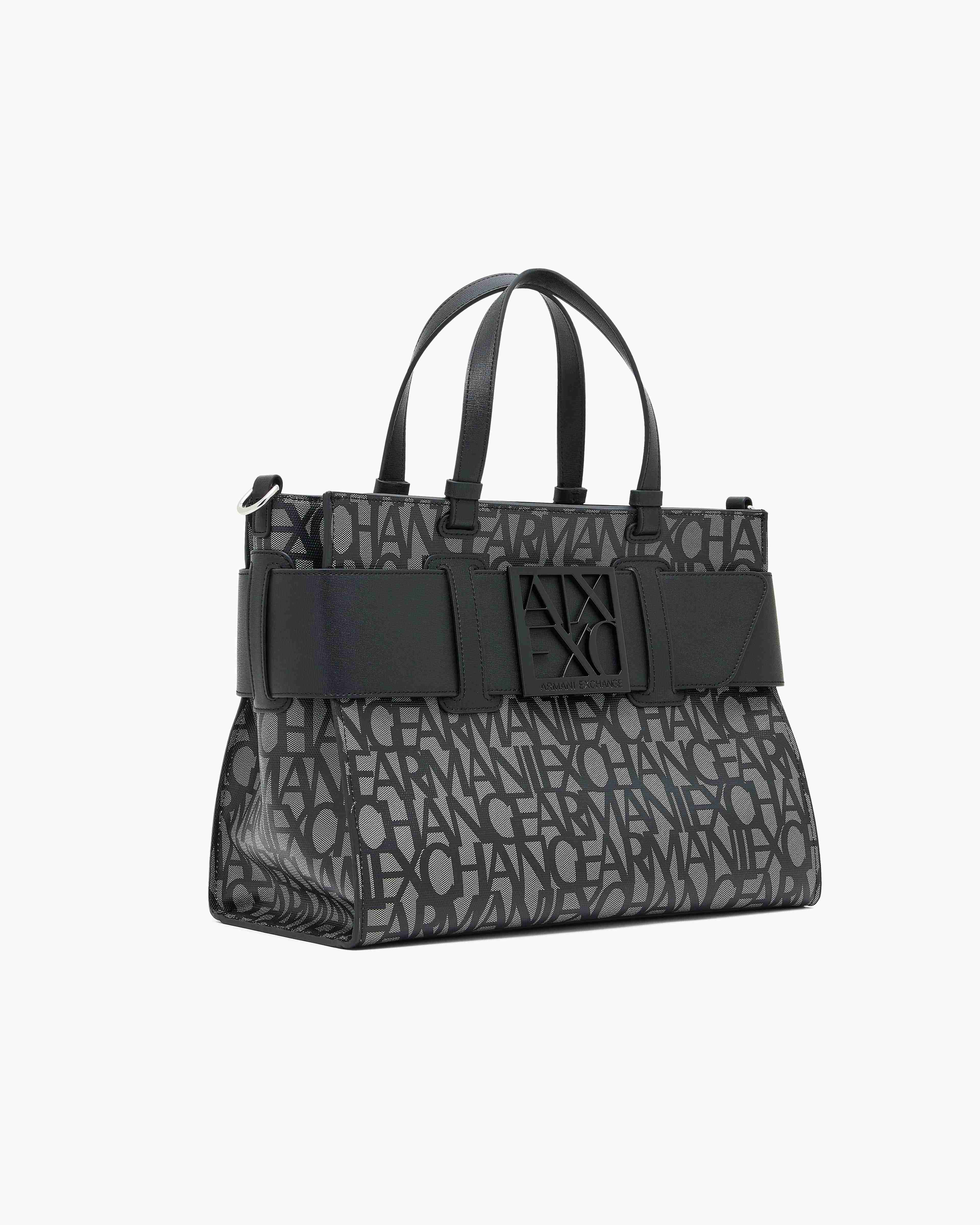 Susy All-Over Logo Print Shopping Bag