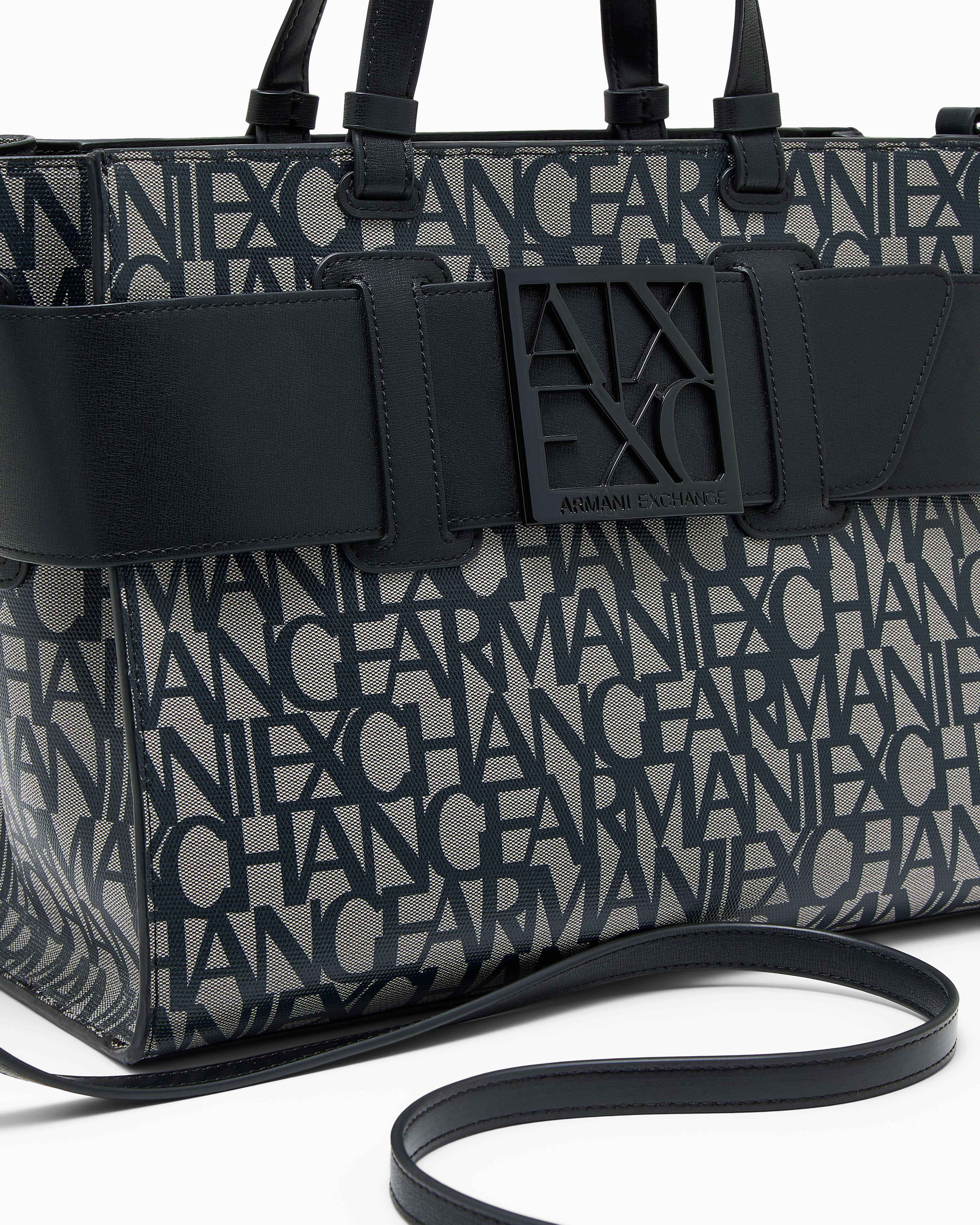 Susy All-Over Logo Print Shopping Bag