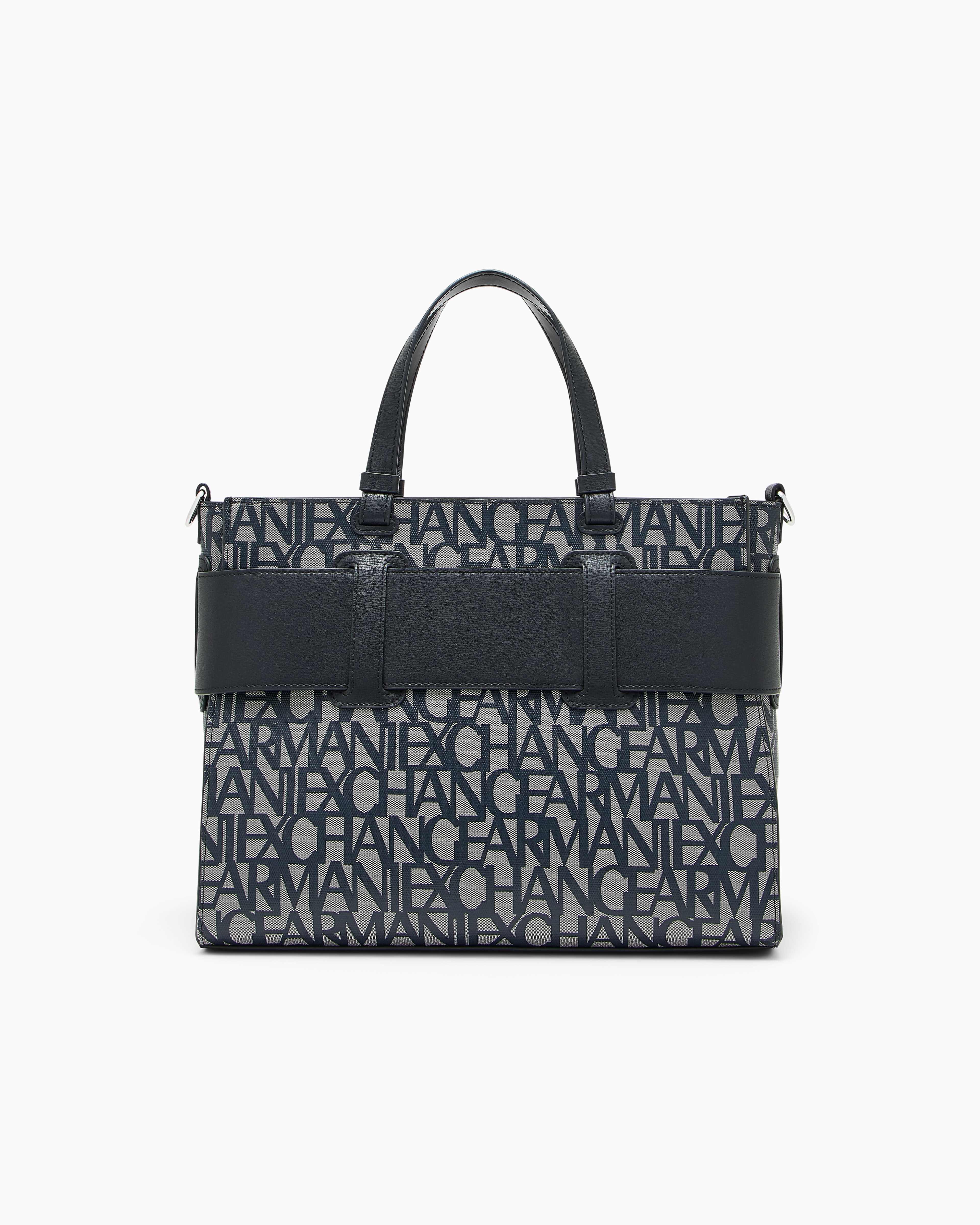 Susy All-Over Logo Print Shopping Bag