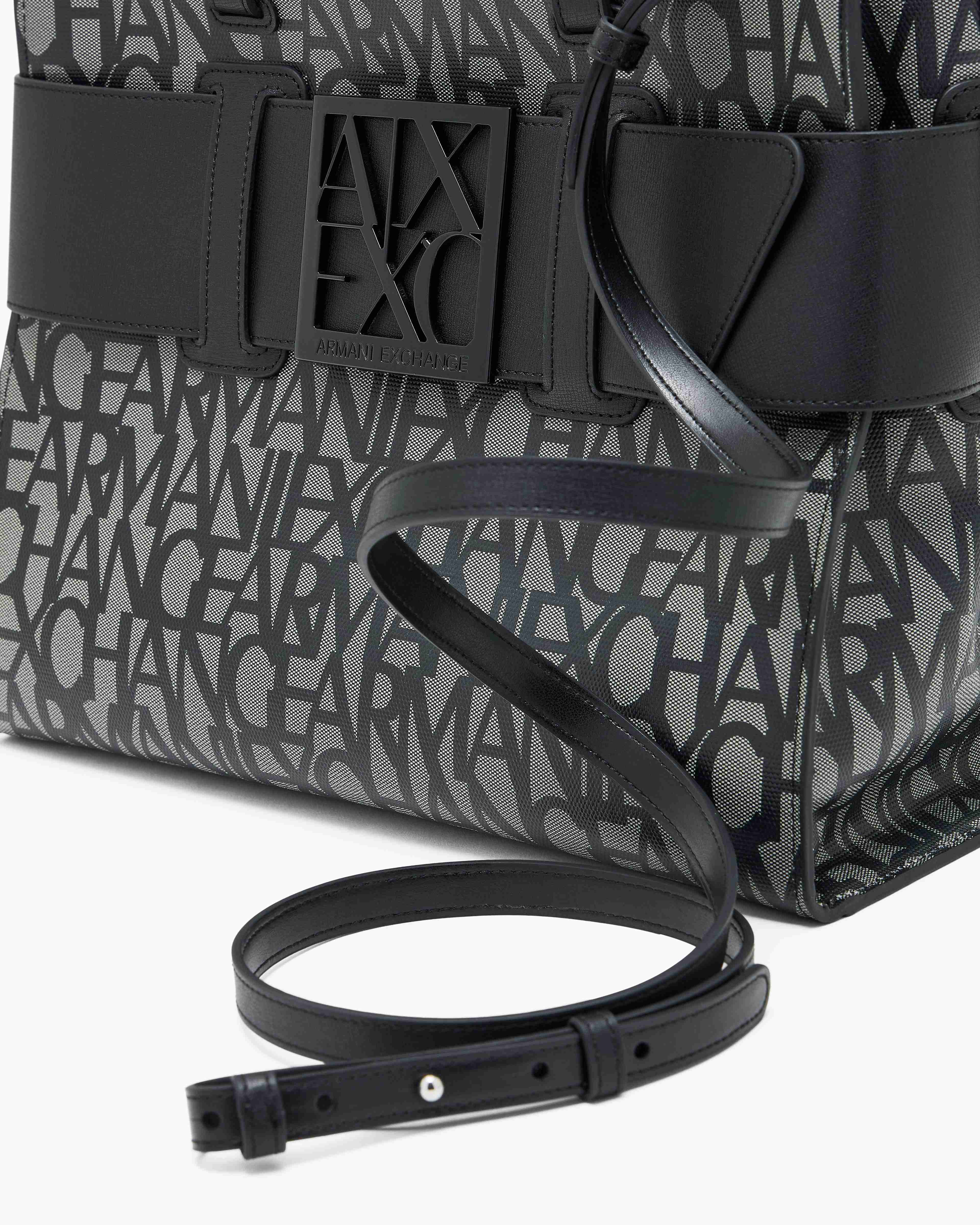 Susy All-Over Logo Print Shopping Bag