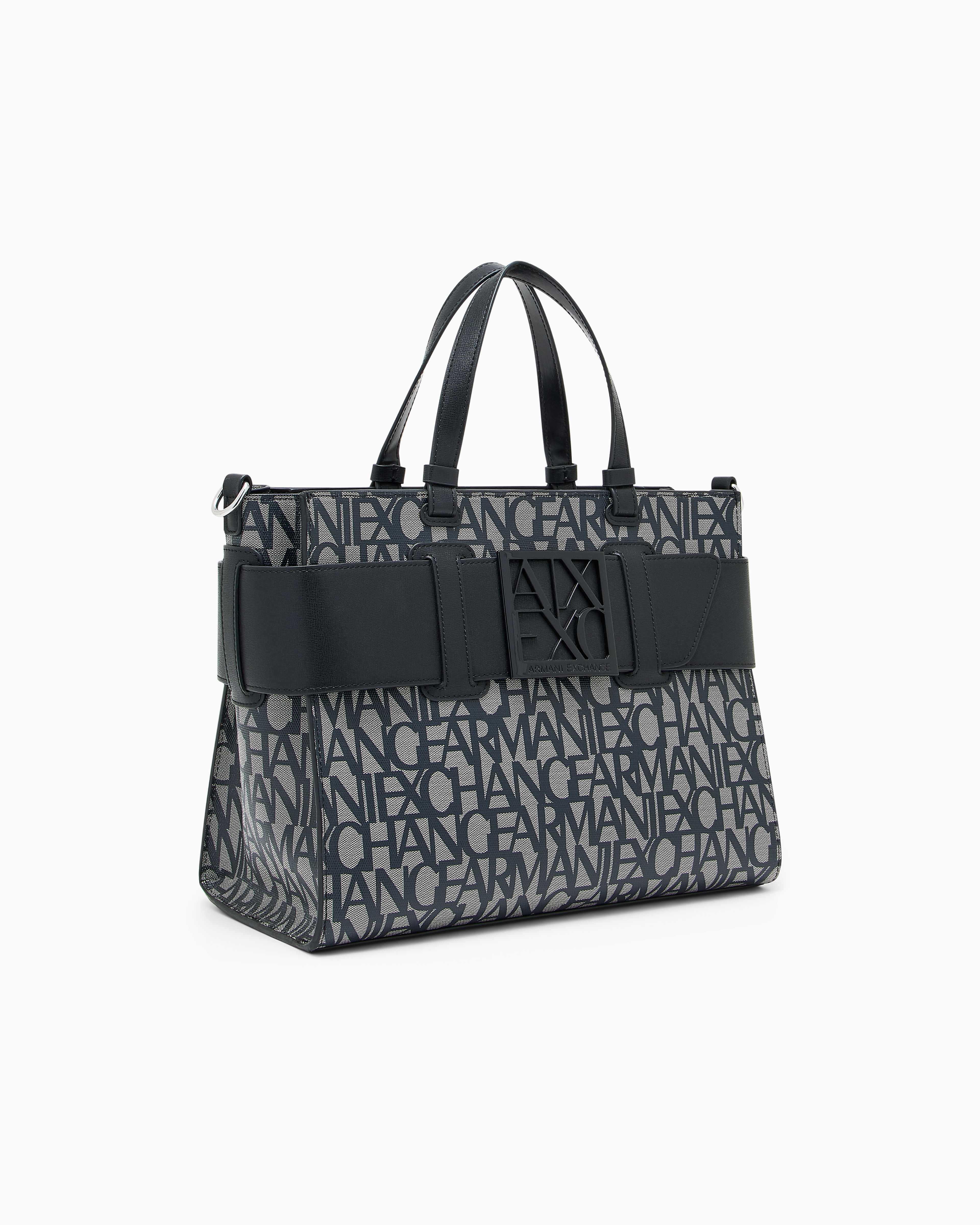 Susy All-Over Logo Print Shopping Bag