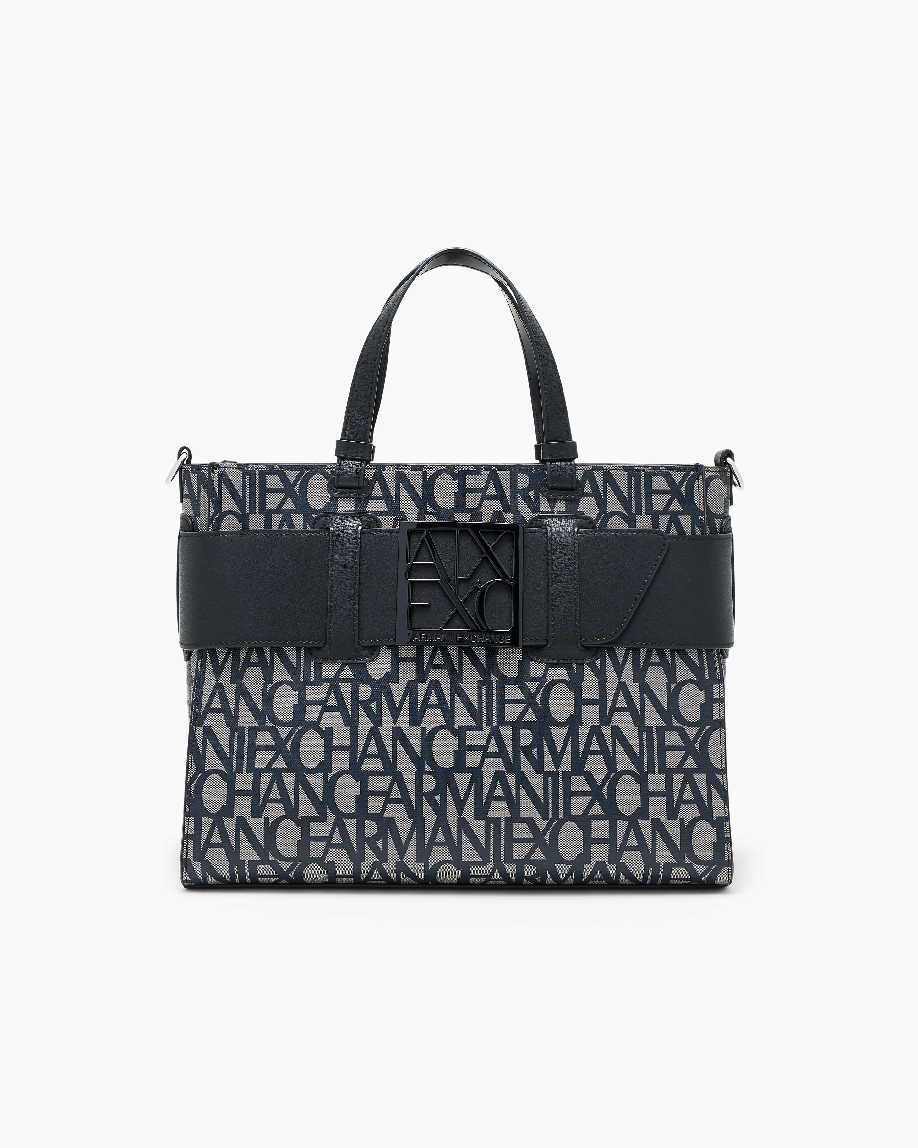 Susy All-Over Logo Print Shopping Bag