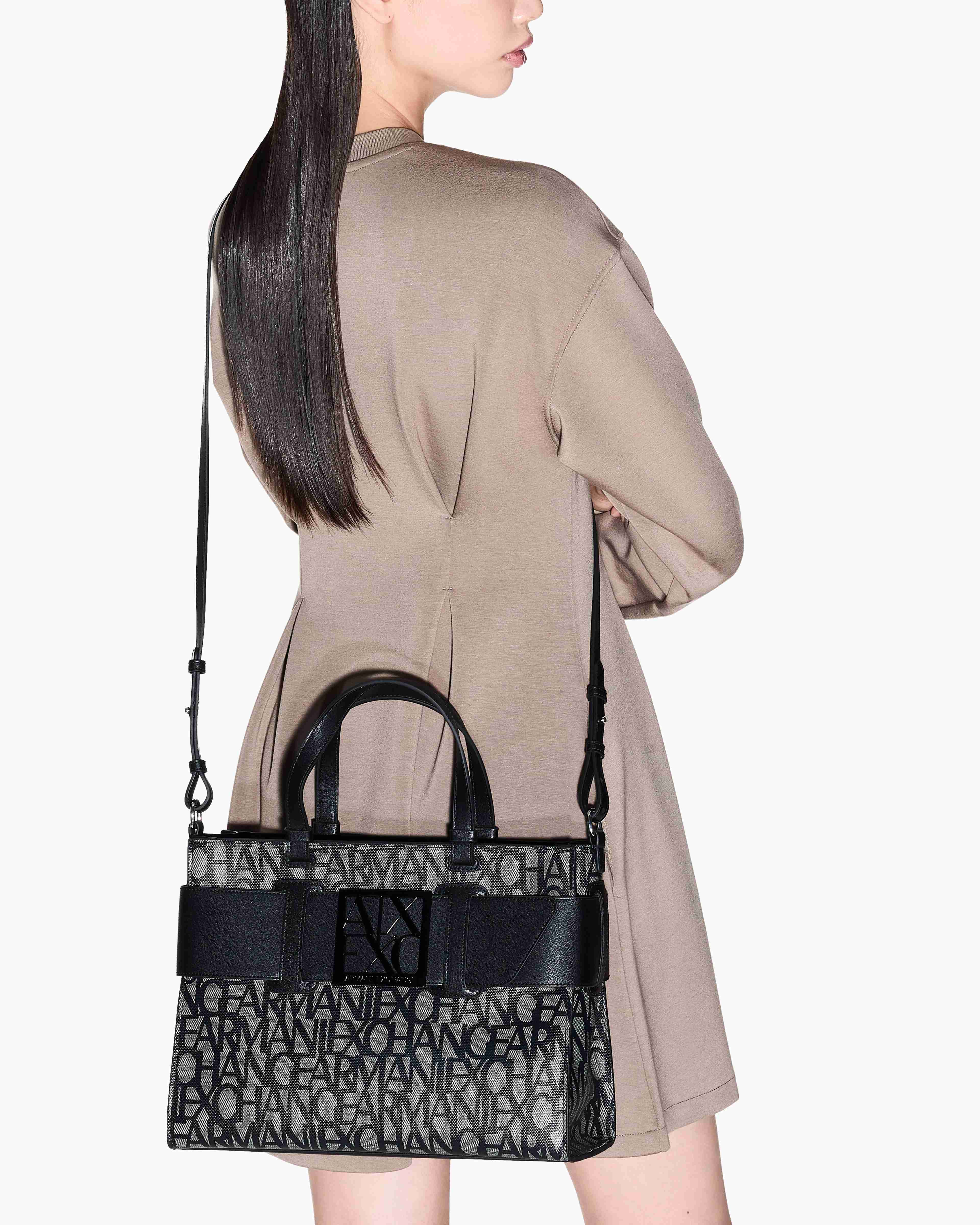 Susy All-Over Logo Print Shopping Bag