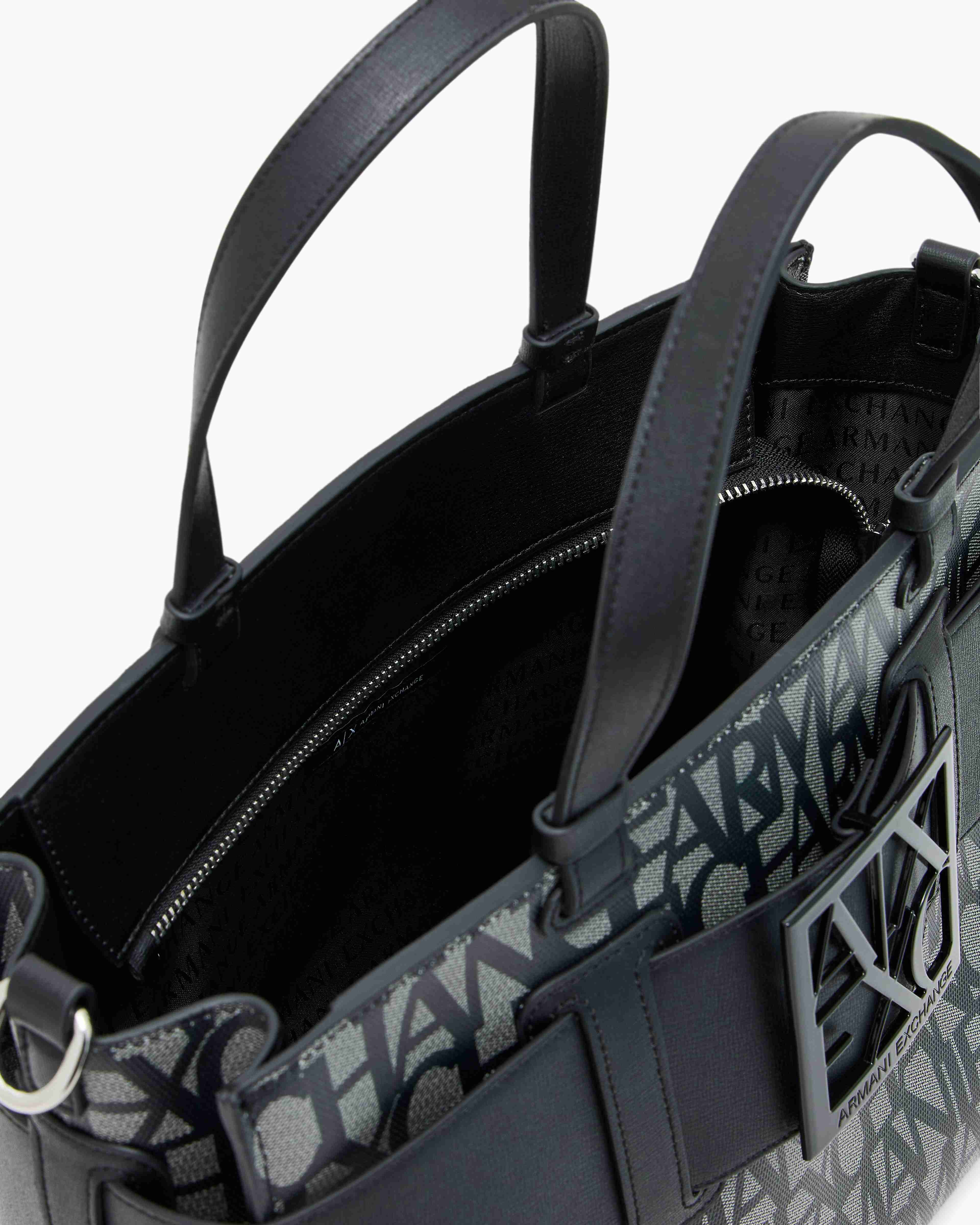 Susy All-Over Logo Print Shopping Bag