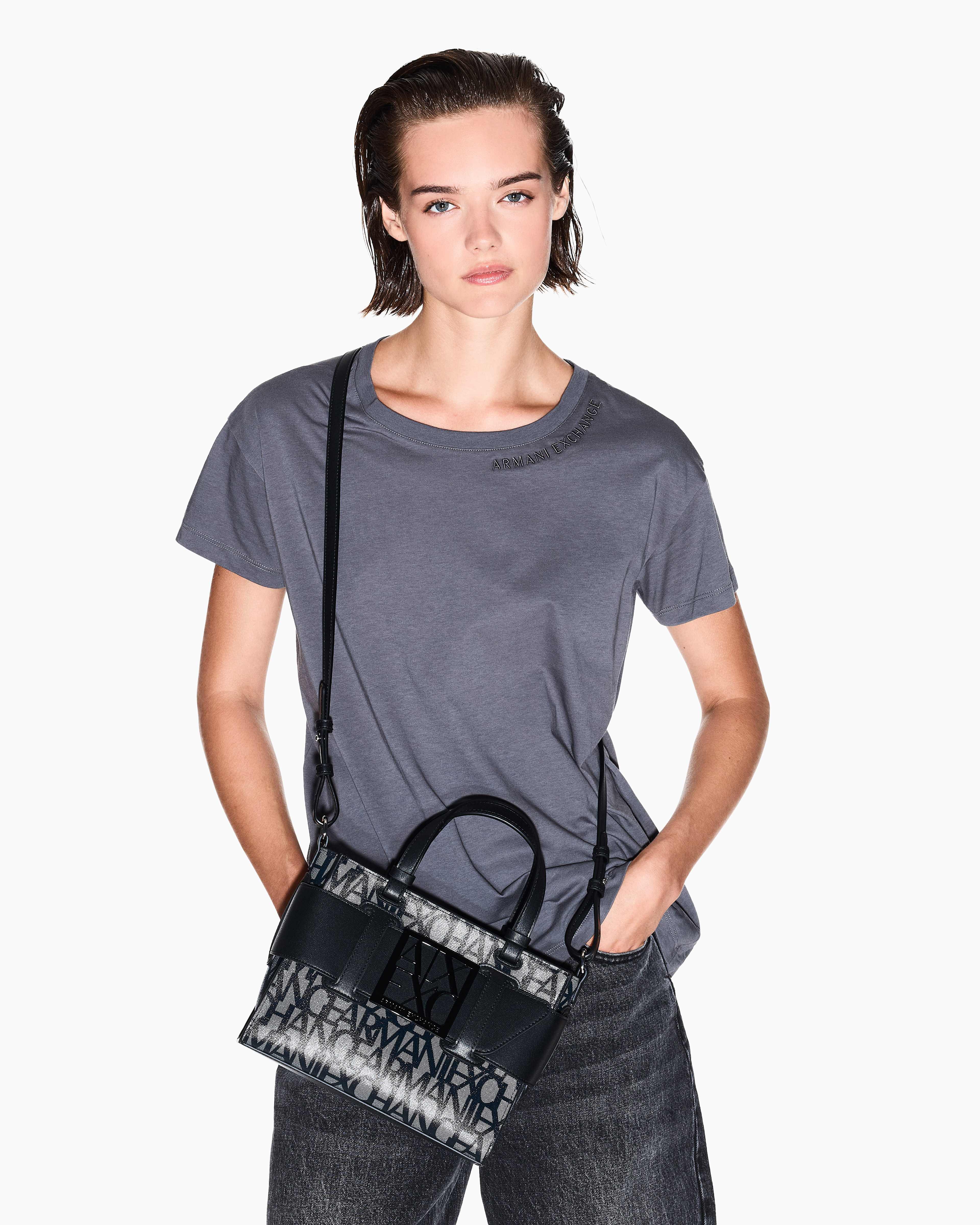 Susy All-Over Logo Print Shopping Bag