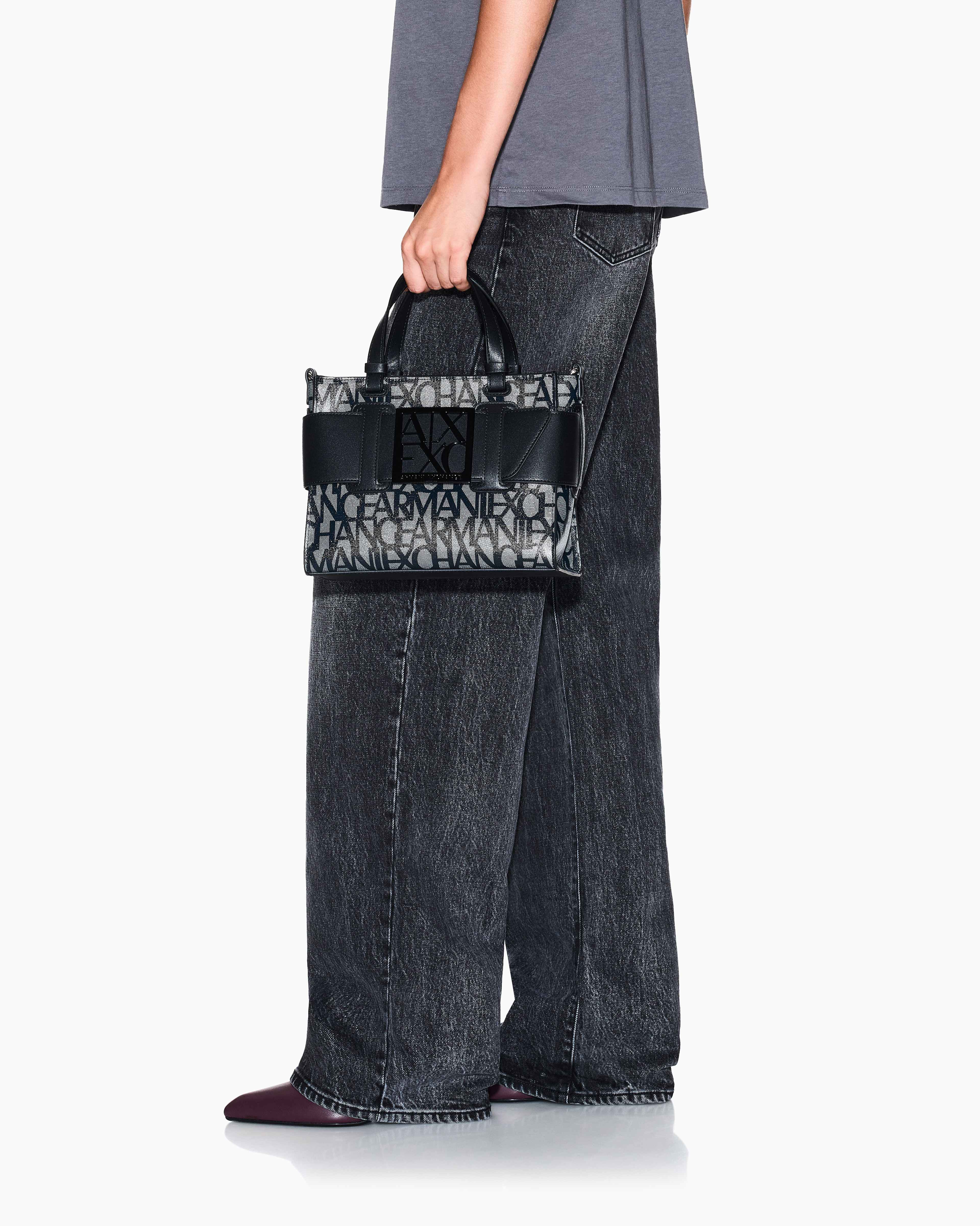 Susy All-Over Logo Print Shopping Bag