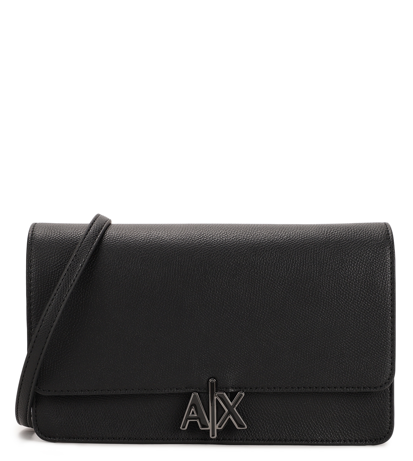 AX Armani Exchange women's fashion black flap handbag Satchel bag purse |  eBay