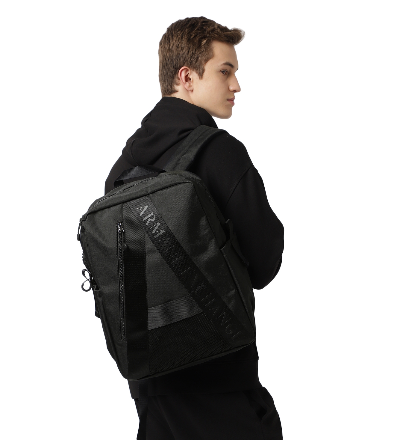 Logo Backpack With Side Pockets