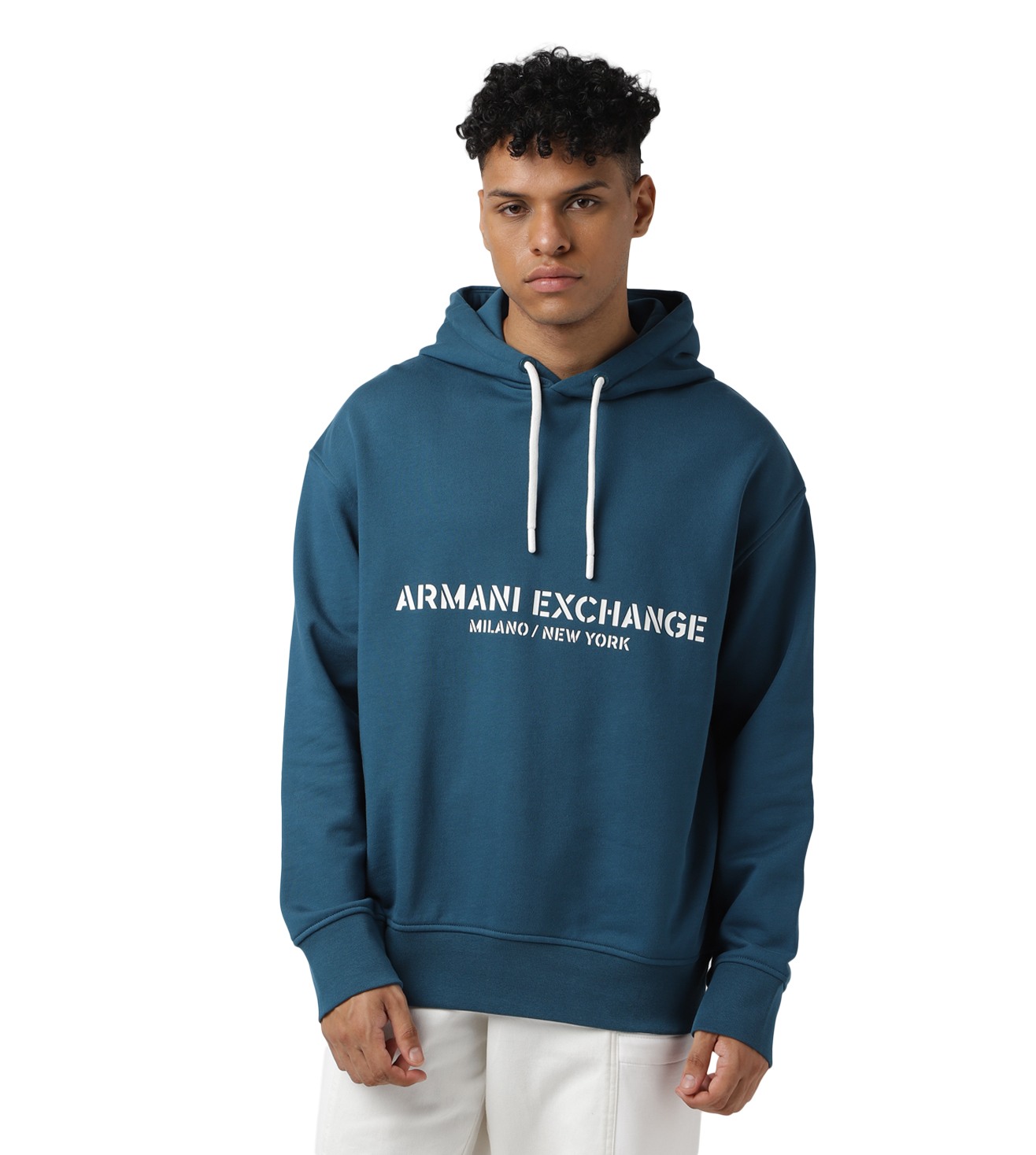 Armani exchange grosgrain hoodie cheap