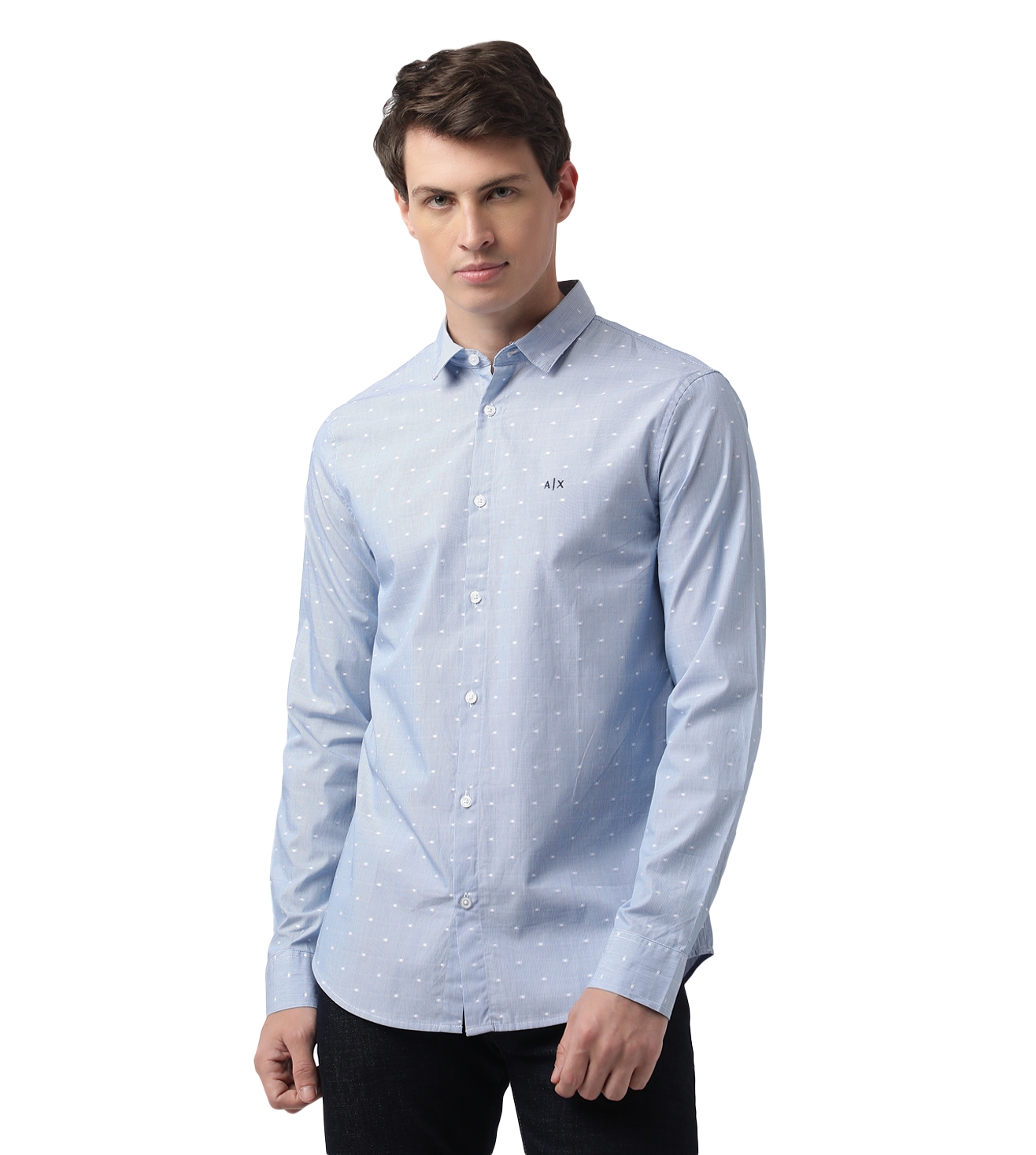 Slim Fit Shirt With Embroidered Logo