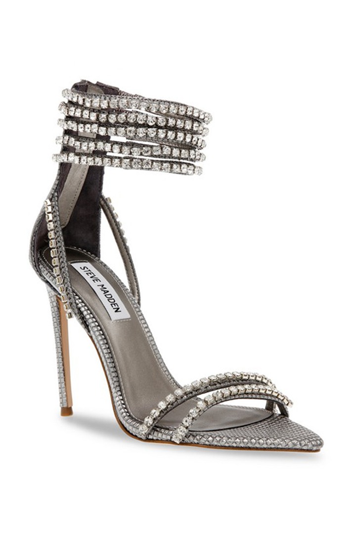 Bonjour Grey Heel Sandals