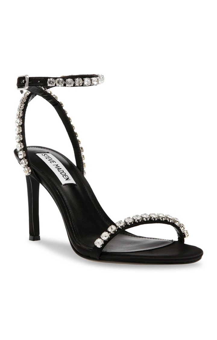 Jazzy Belle Black Heel Sandals