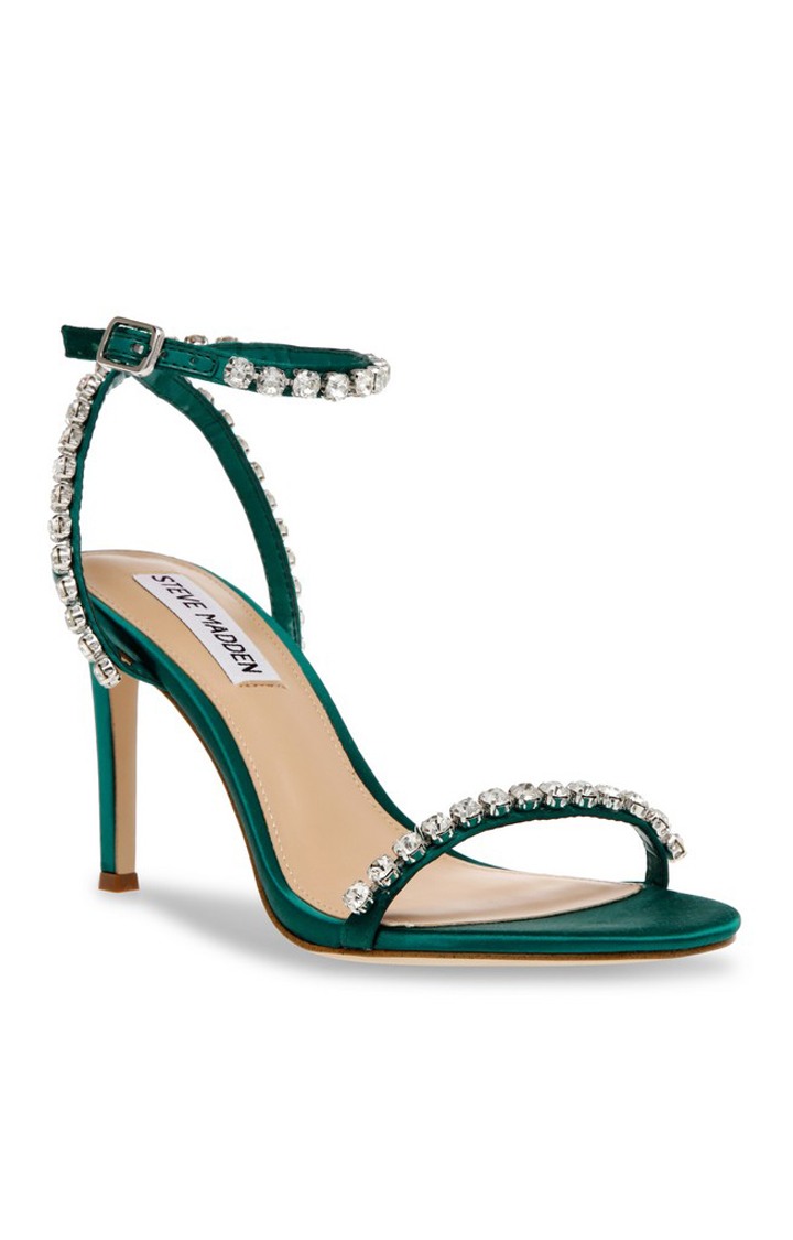 Jazzy Belle Green Heel Sandals