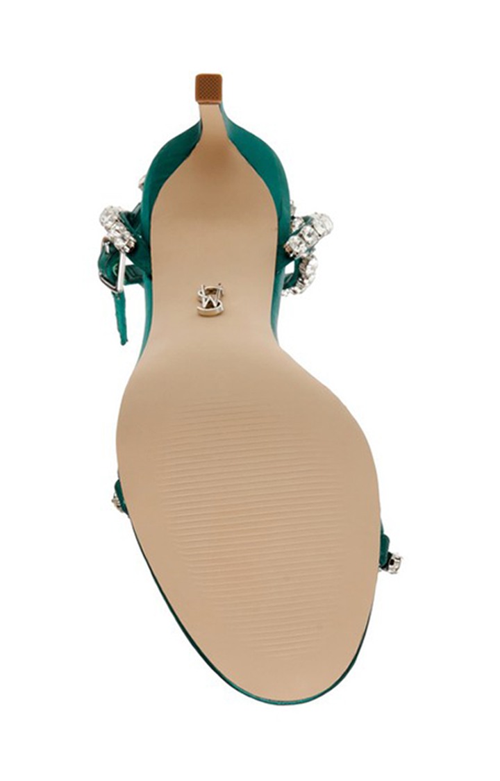 Jazzy Belle Green Heel Sandals