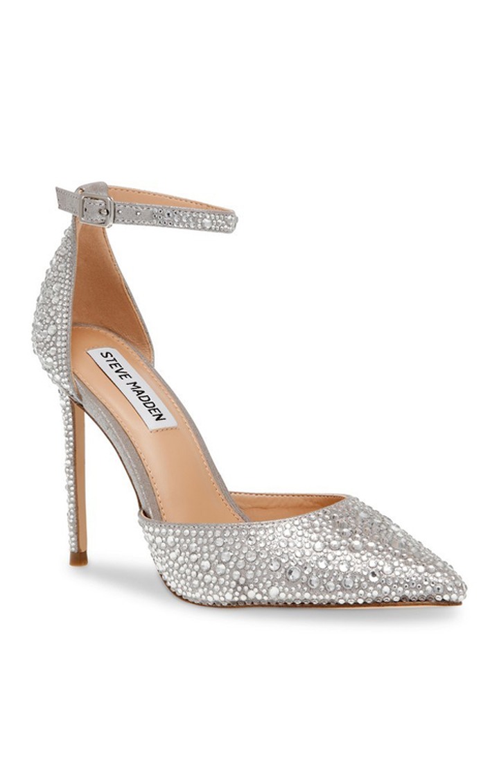 Ravaged-S Silver Pumps