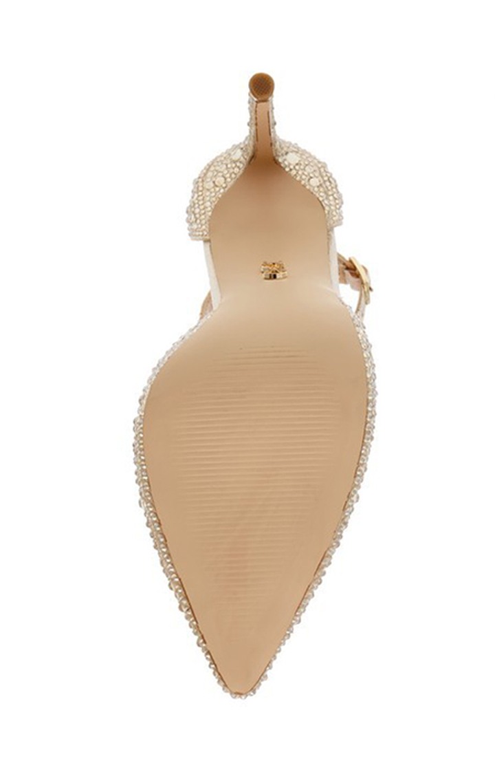 Ravaged-S Gold Pumps
