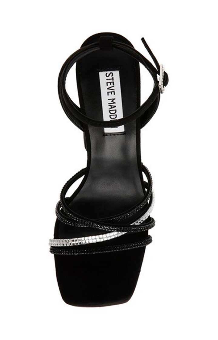 Reassure Black Heel Sandals