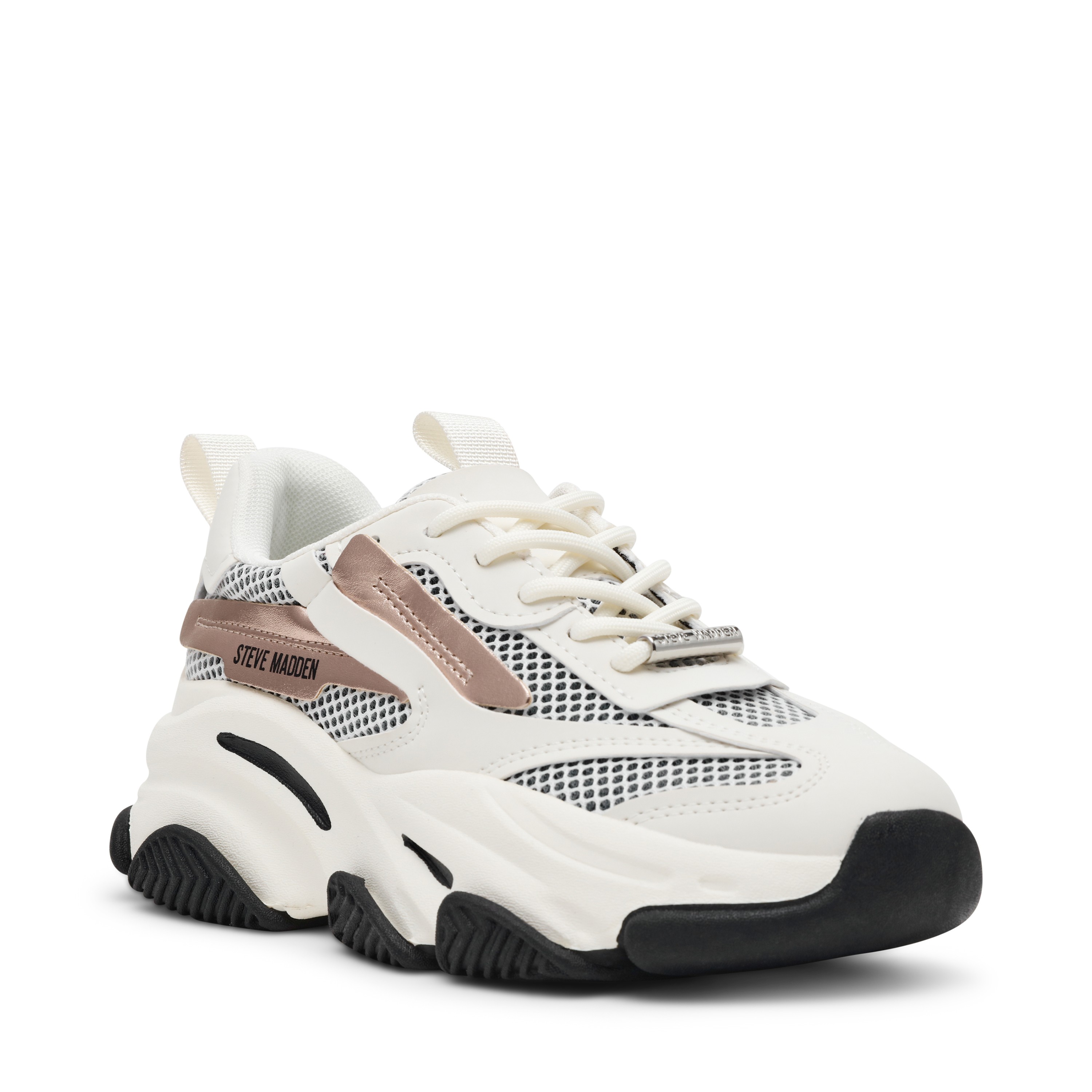 Possession-E White/Gold Black Sneakers