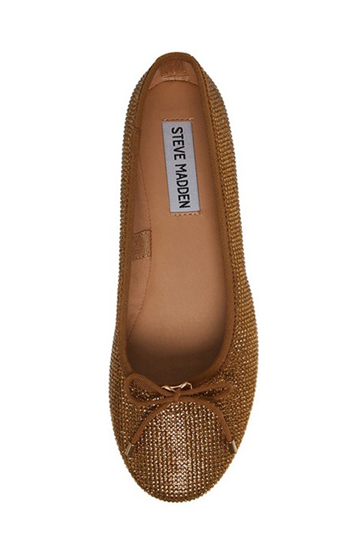 Blossoms-R Brown Closed Flats & Ballerinas