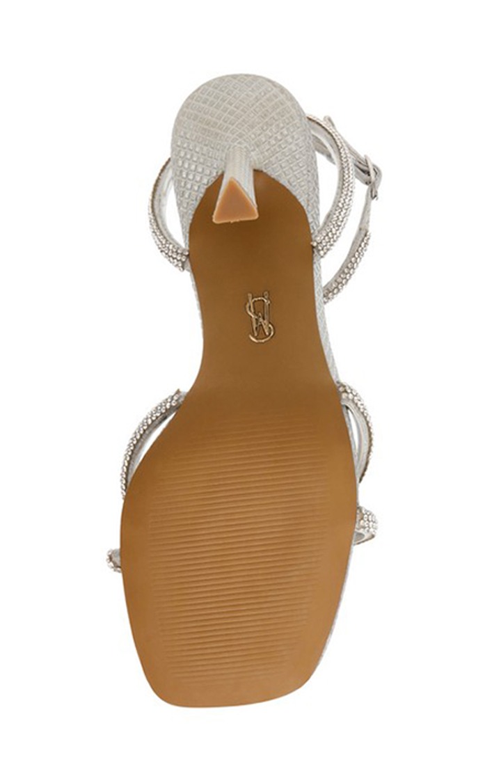 Legator Silver Heel Sandals