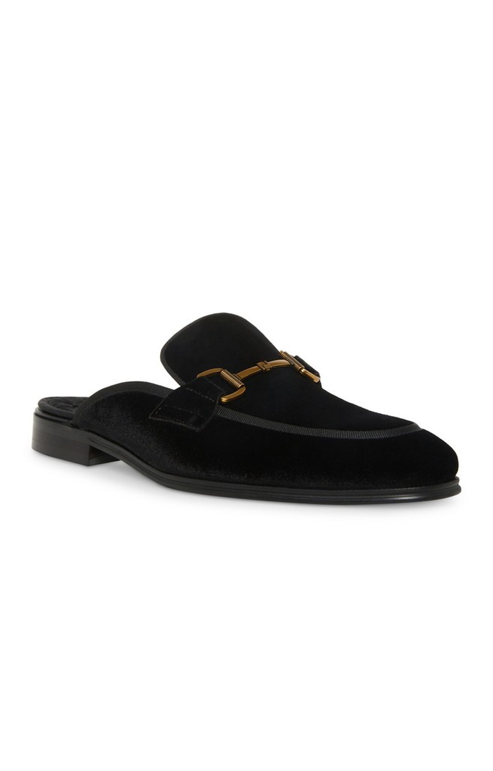 Andrew Black Tie-Ups & Dress Loafers