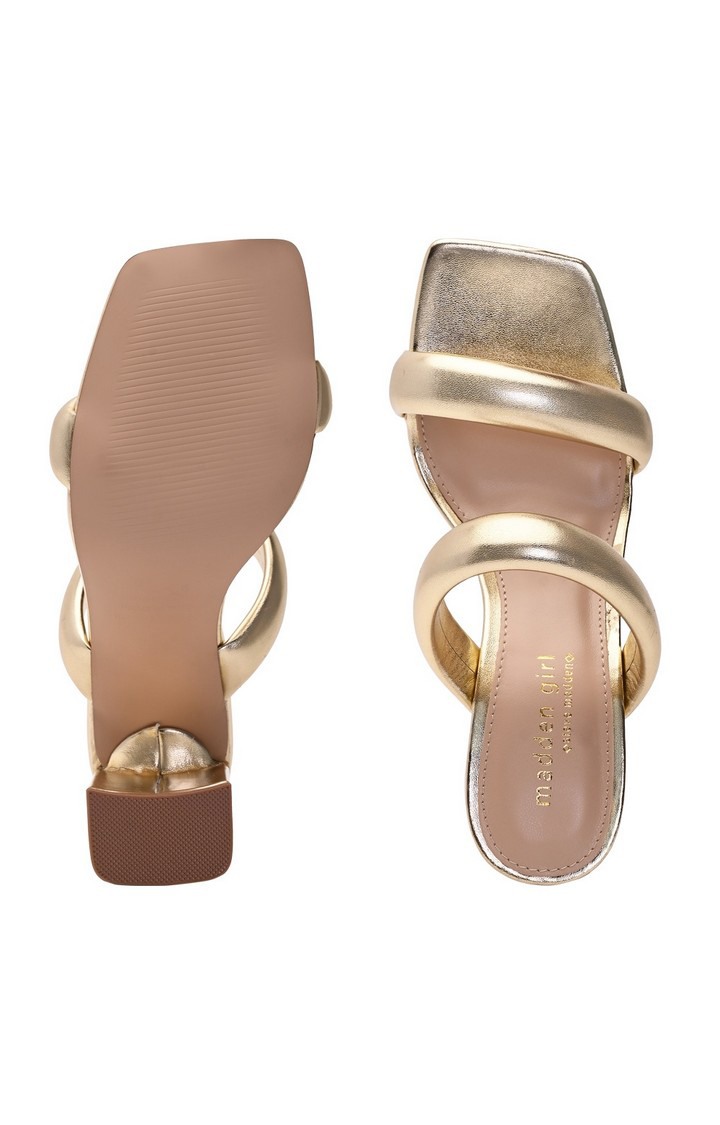 Wisper Gold Heel Sandals