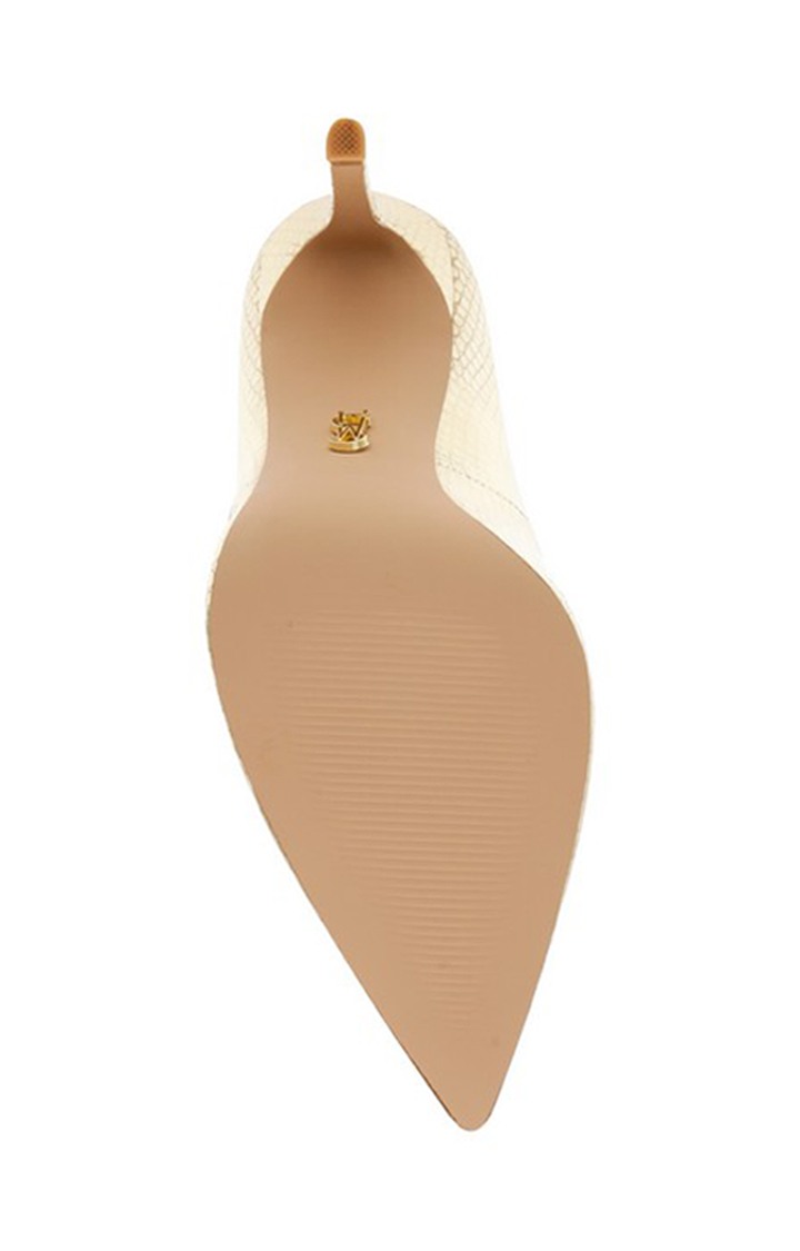 Evelyn Gold Pumps