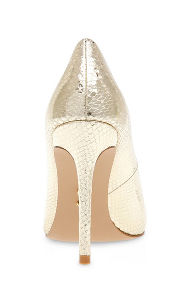 Evelyn Gold Pumps