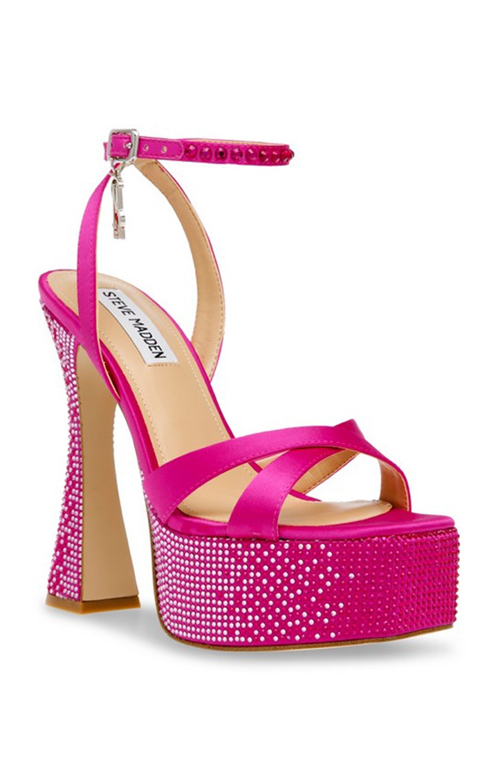Lockout Pink Heel Sandals