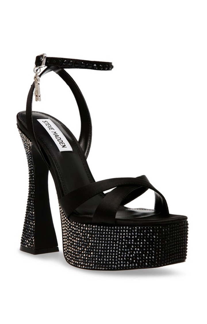 Lockout Black Heel Sandals