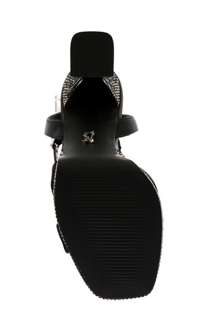 Lockout Black Heel Sandals