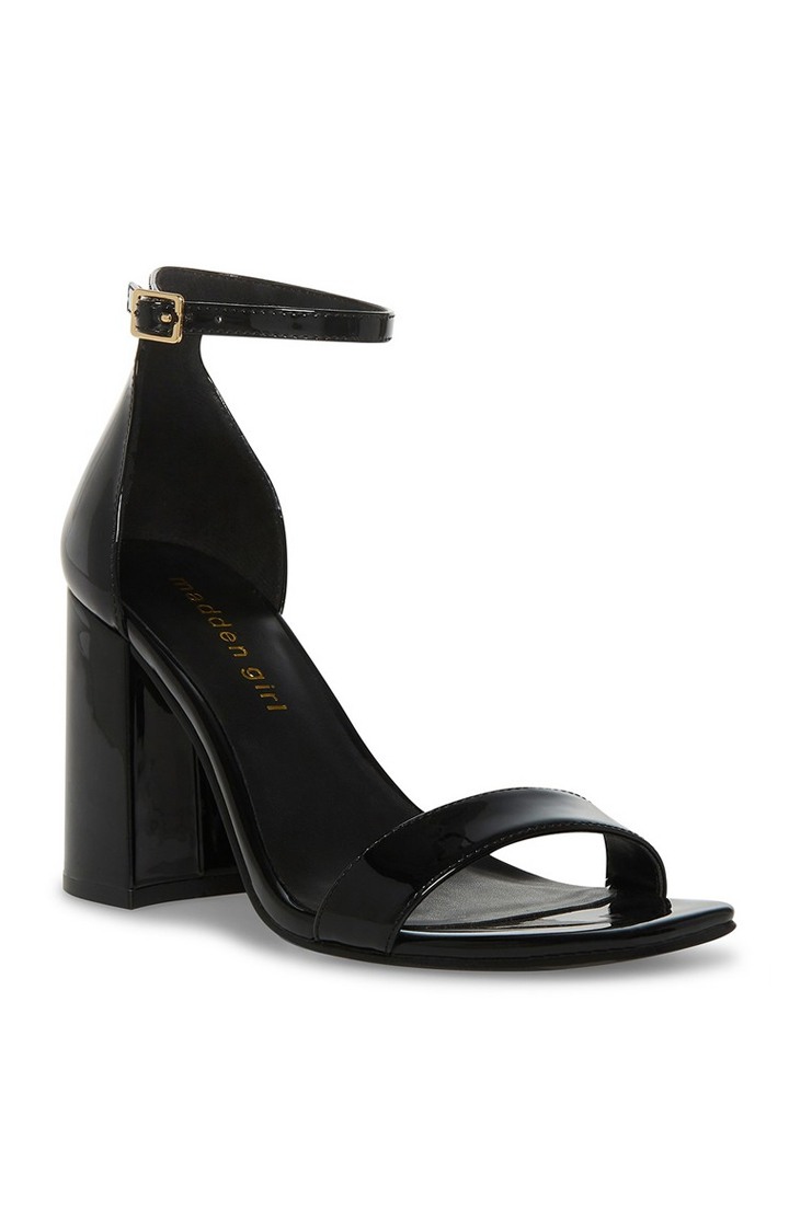 Sstar Black Heel Sandals