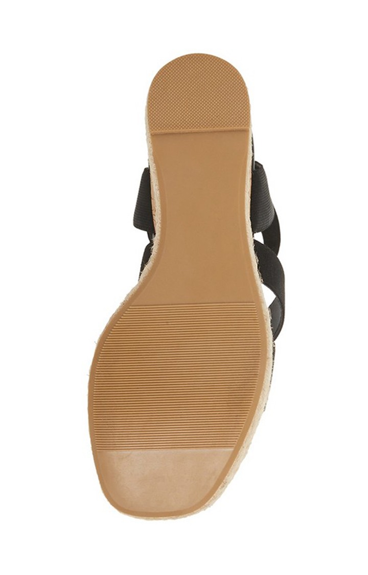 Marandaa Black Wedges