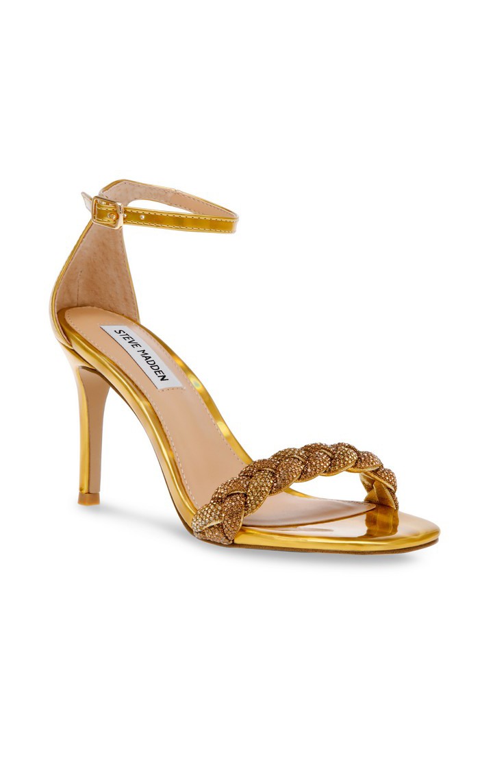 Indira Gold Heel Sandals