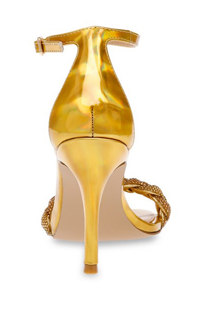 Indira Gold Heel Sandals