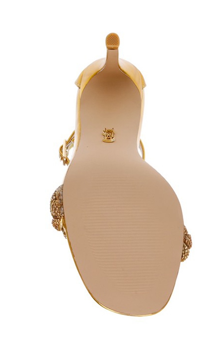 Indira Gold Heel Sandals