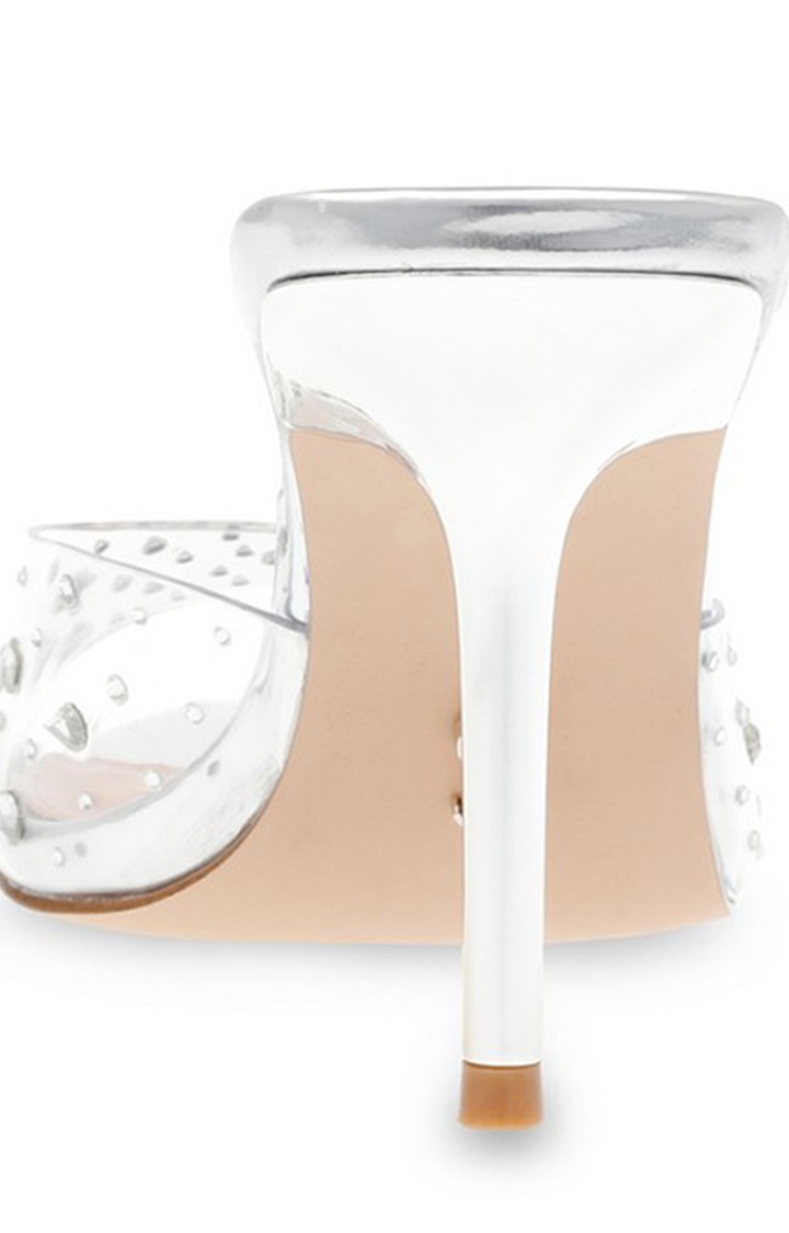 Foresee-S Silver Heel Sandals