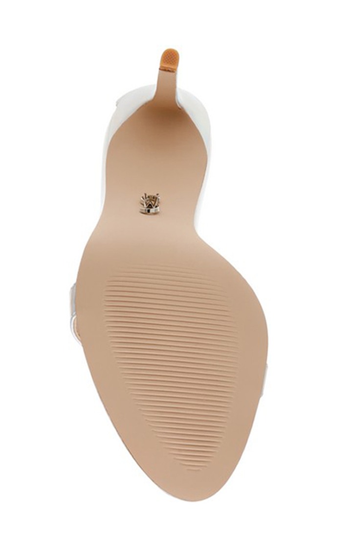 Malina Silver Heel Sandals