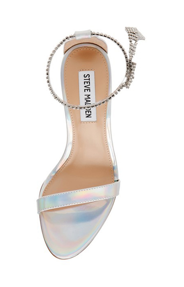 Malina Silver Heel Sandals