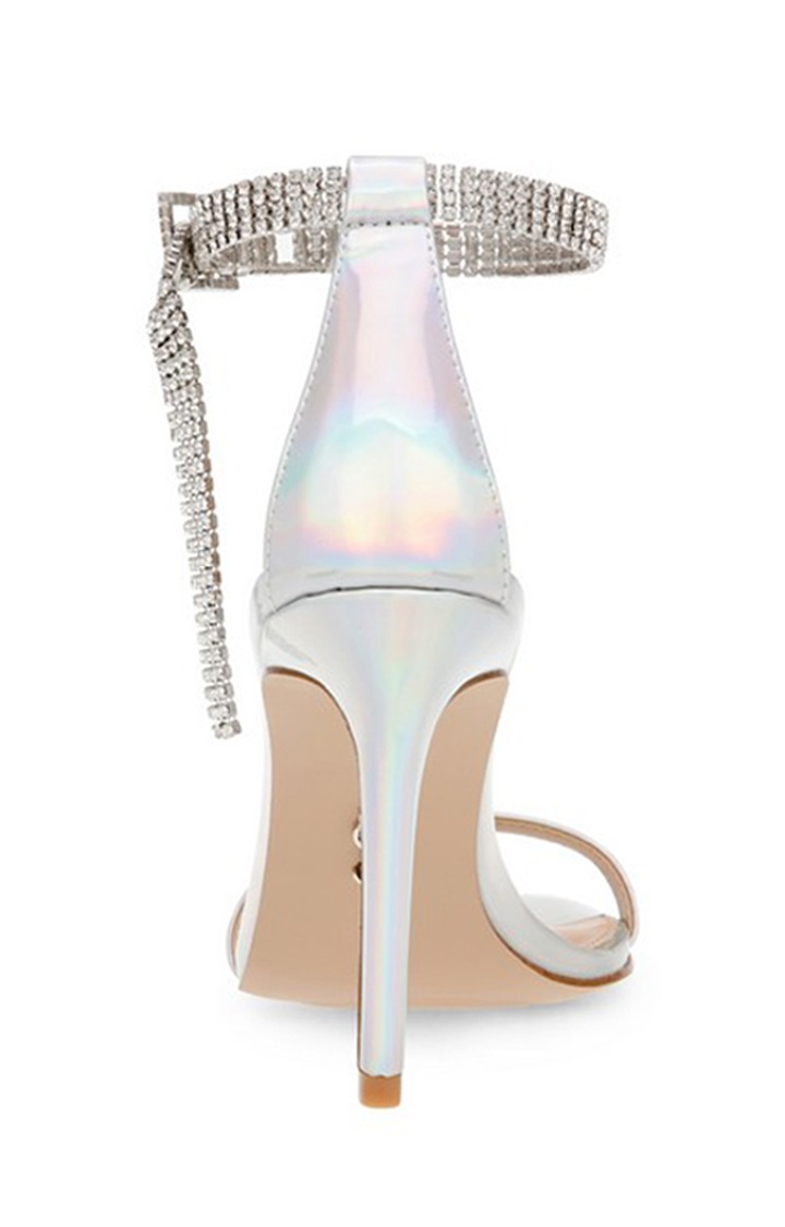 Malina Silver Heel Sandals