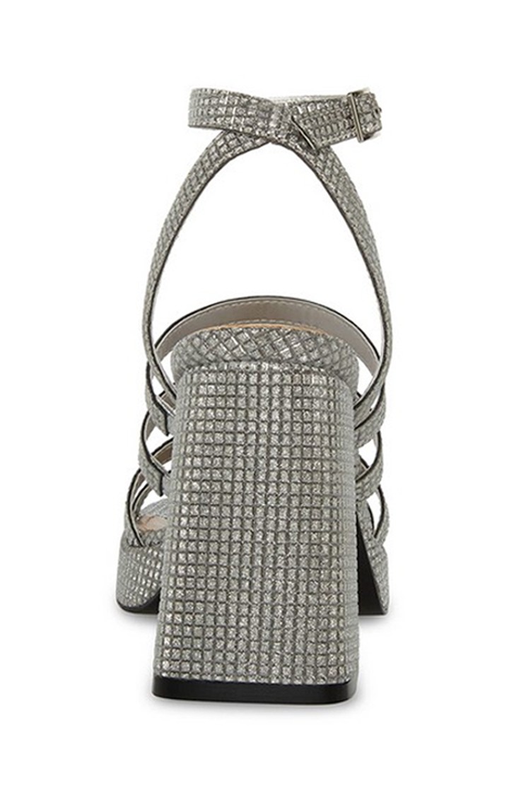 Marilyn Silver Heel Sandals