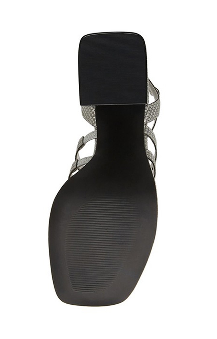 Marilyn Silver Heel Sandals