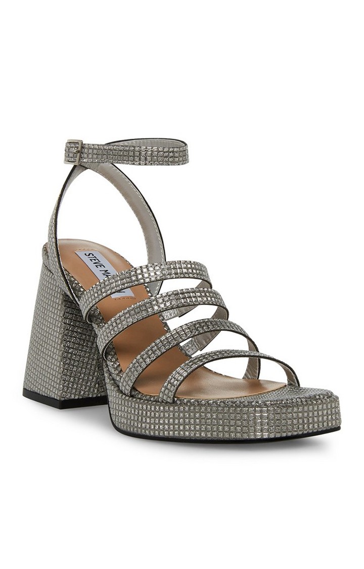 Marilyn Silver Heel Sandals