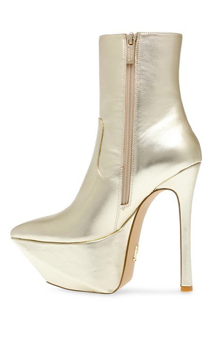 Off-Duty Gold Boots