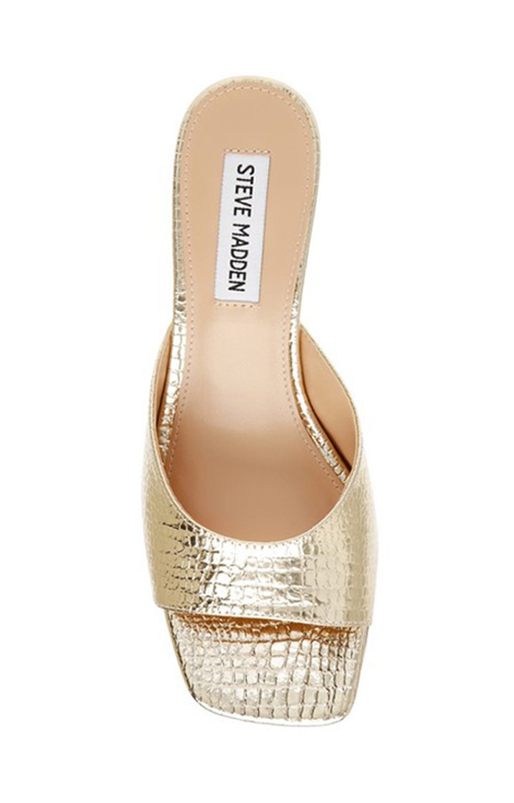 Alayah Gold Heel Sandals
